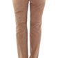 Elegant Goatskin Brown Pants