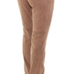 Elegant Goatskin Brown Pants