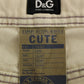Chic Beige Cotton Blend Pants