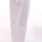 Elegant White Cotton Blend Trousers