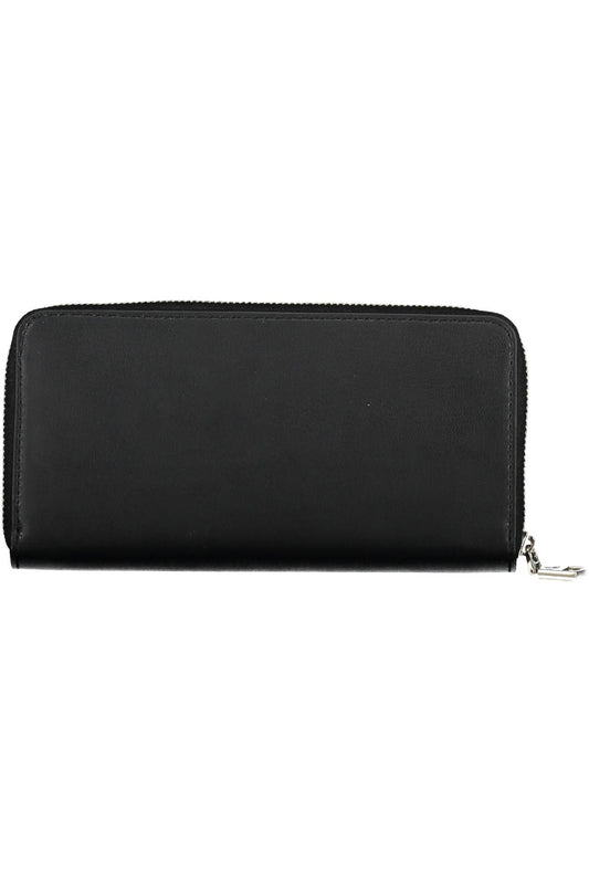 Black Polyurethane Women Wallet