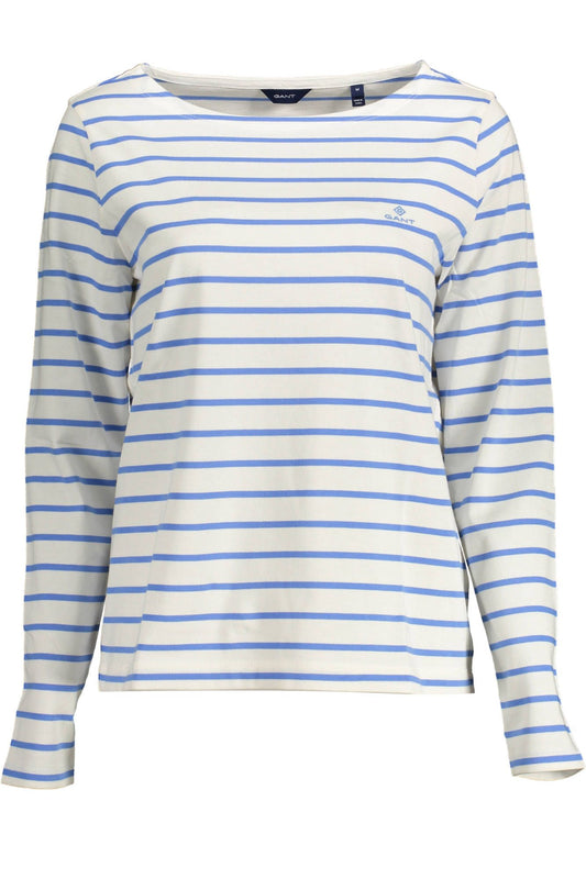 Light Blue Cotton Women Sweater