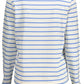 Light Blue Cotton Women Sweater