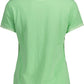 Green Cotton Women Polo Shirt