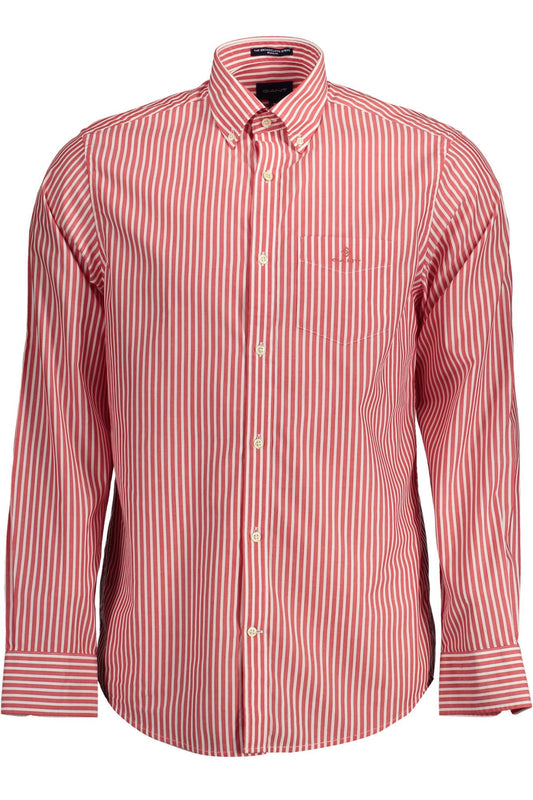 Red Cotton Men Shirt