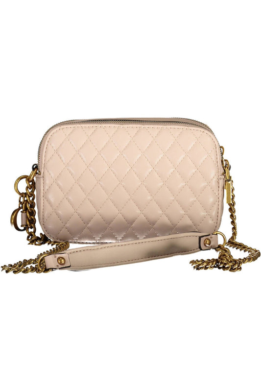 Pink Polyurethane Women Handbag