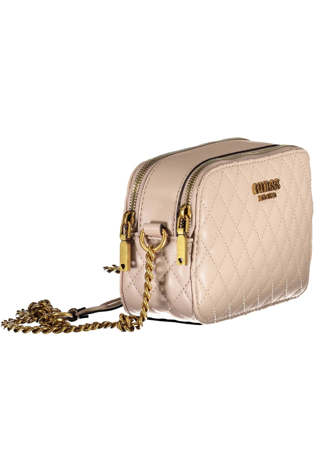 Pink Polyurethane Women Handbag