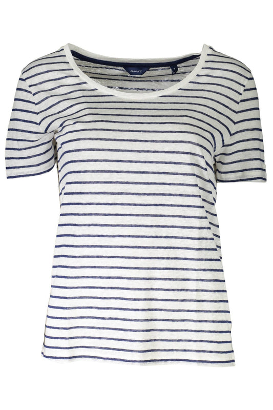 White Linen Women T-Shirt