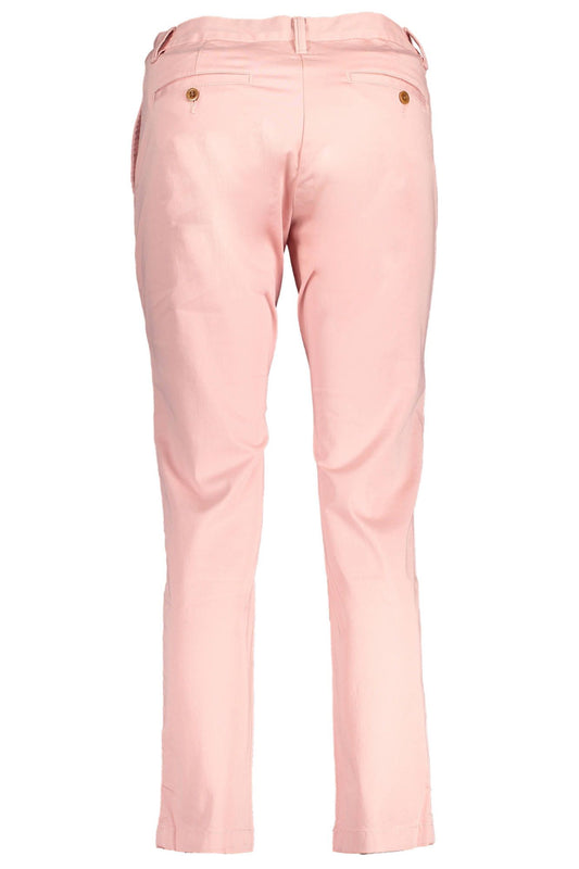 Pink Cotton Women Pant