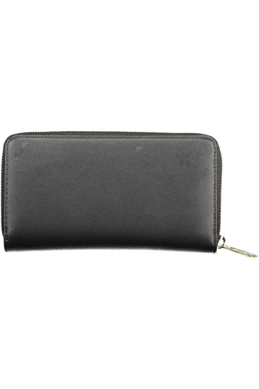 Black Polyurethane Women Wallet