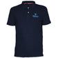 Blue Cotton Men Polo Shirt