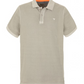 Beige Cotton Men Polo Shirt