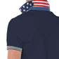 Blue Cotton Men's Polo Shirt