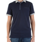 Blue Polyester Men Polo