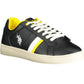 Black Polyester Men Sneaker