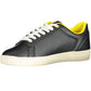 Black Polyester Men Sneaker