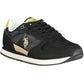 Black Polyester Men Sneaker