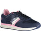 Blue Polyester Men Sneaker