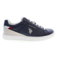 Blue Polyester Men Sneaker