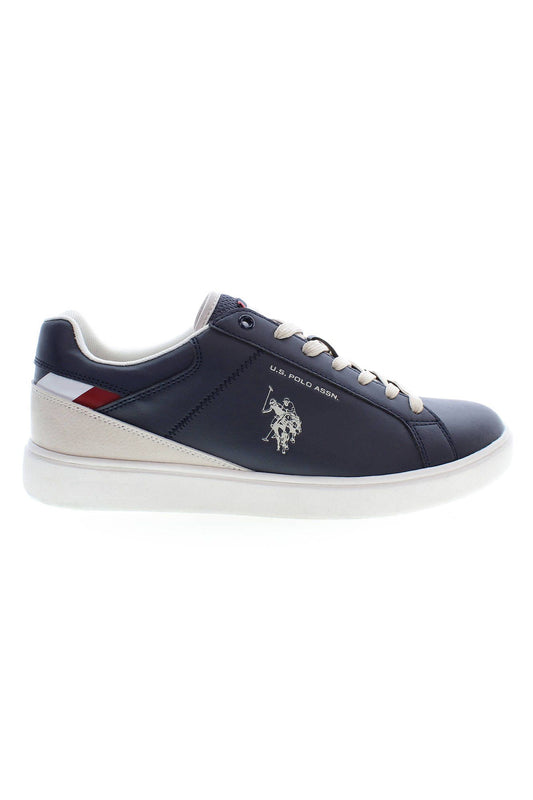 Blue Polyester Men Sneaker