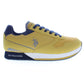 Yellow Polyester Men Sneaker