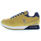 Yellow Polyester Men Sneaker