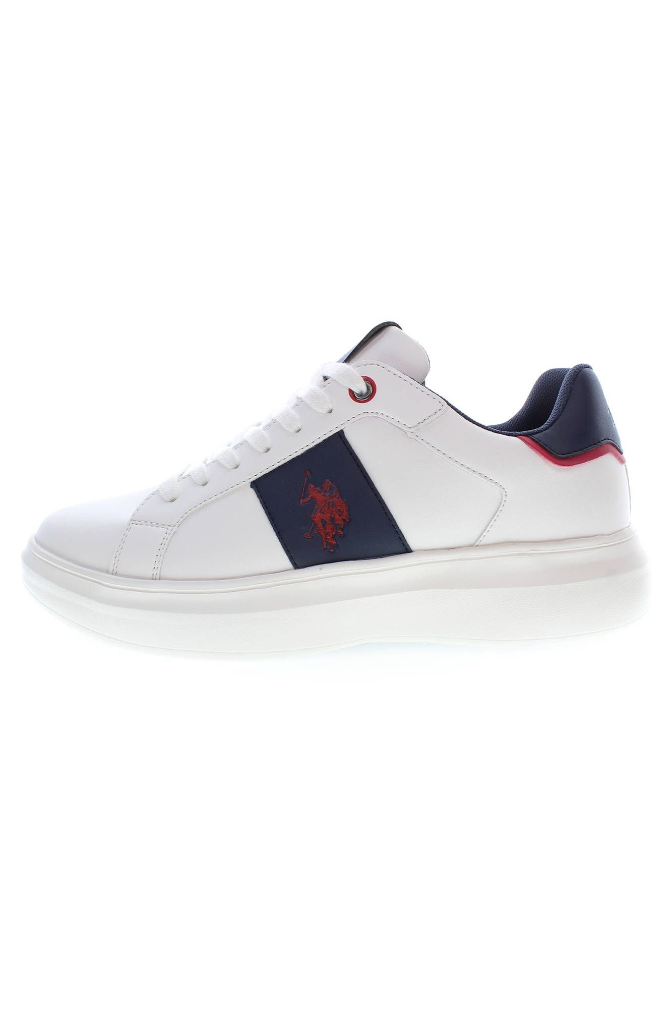 White Polyester Men Sneaker