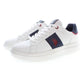 White Polyester Men Sneaker
