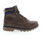 Brown Polyester Men Boot