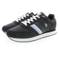 Black Polyester Men Sneaker