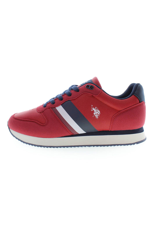 Pink Polyester Men Sneaker
