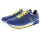 Blue Polyester Men Sneaker