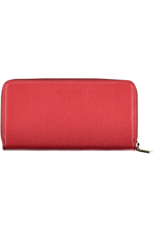 Red Leather Women Wallet