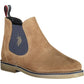 Beige Polyester Men Ankle Boot