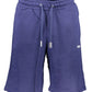 Blue Cotton Men Bermuda
