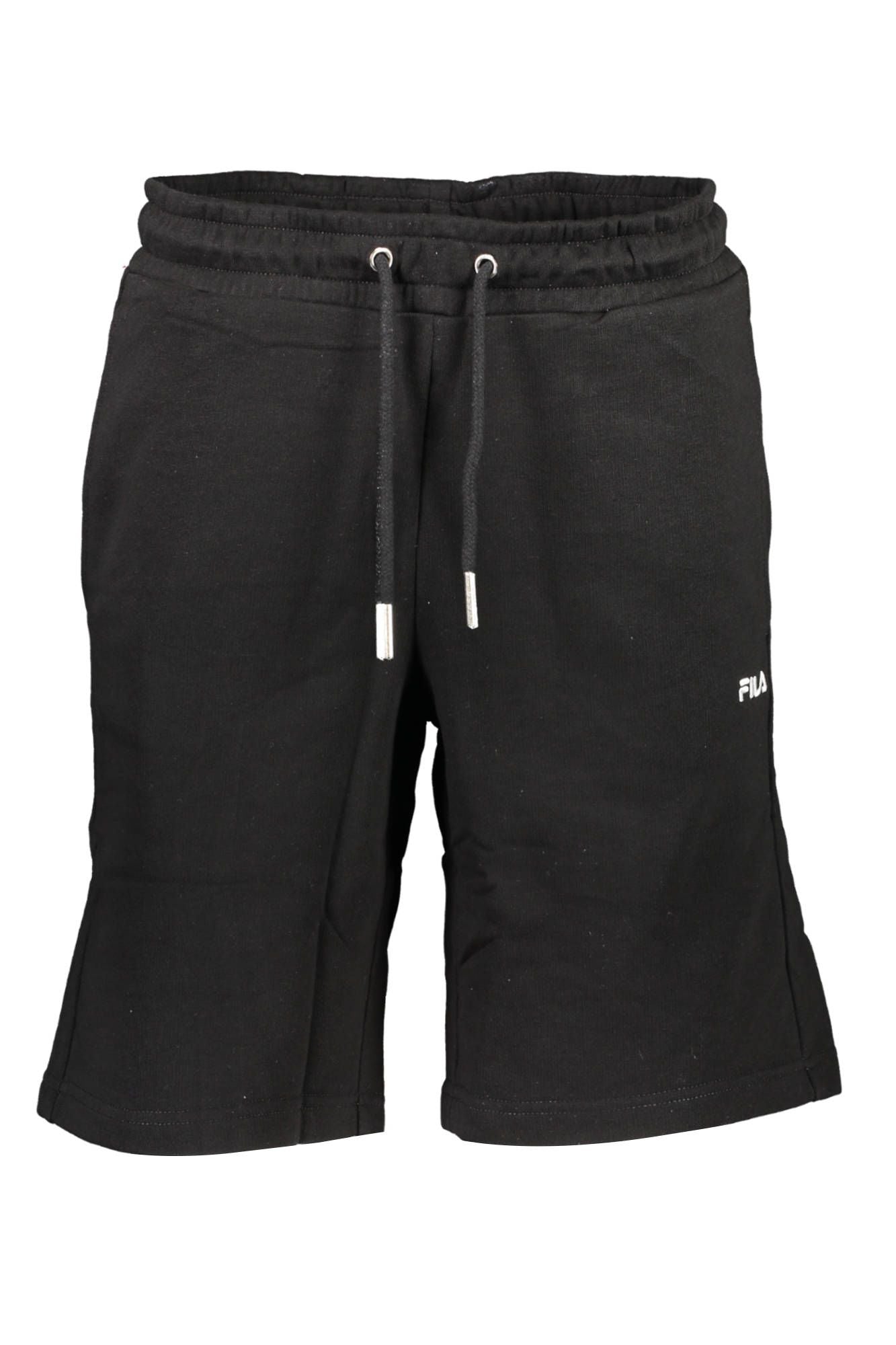 Black Cotton Men Bermuda