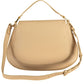 Beige Leather Women Handbag