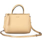 Beige Leather Women Handbag