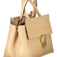 Beige Leather Women Handbag