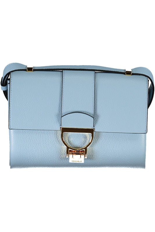 Light Blue Leather Women Handbag