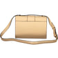 Beige Leather Women Handbag