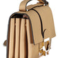 Beige Leather Women Handbag