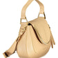 Beige Leather Women Handbag