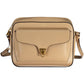 Beige Leather Women Handbag