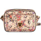 Beige Leather Women Handbag
