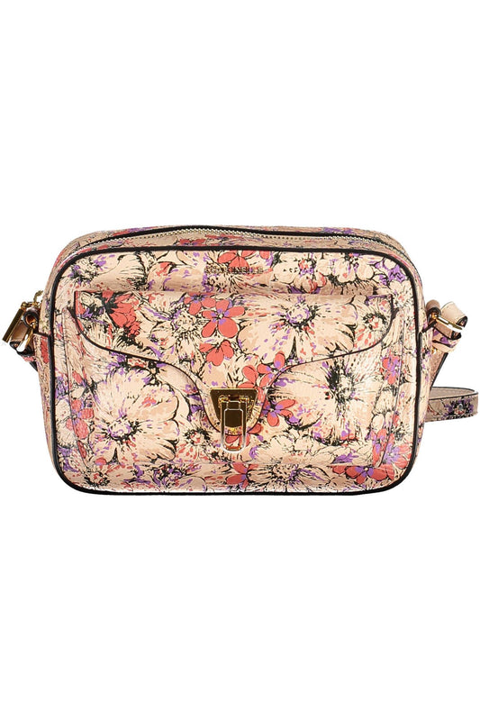 Beige Leather Women Handbag