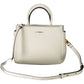 White Leather Women Handbag