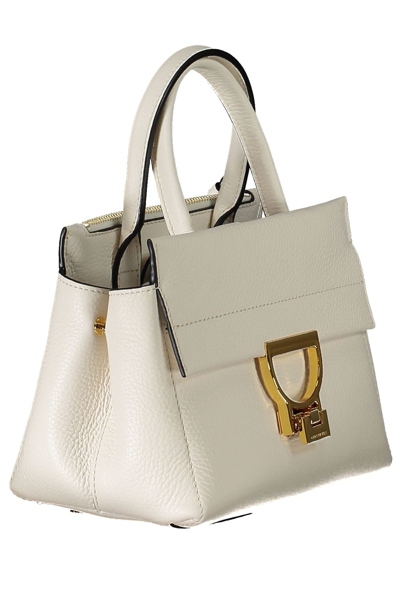 White Leather Women Handbag