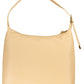 Beige Leather Women Handbag