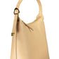 Beige Leather Women Handbag